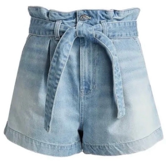 Veronica Beard Nori Paperbag Denim Shorts - Picture 5 of 9